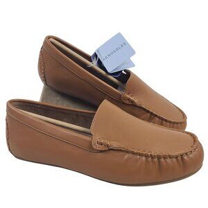 Aerosoles Over-Drive Womens Tan Loafers Sz 7.5 Lightweight Slip-On Comfort Shoes
